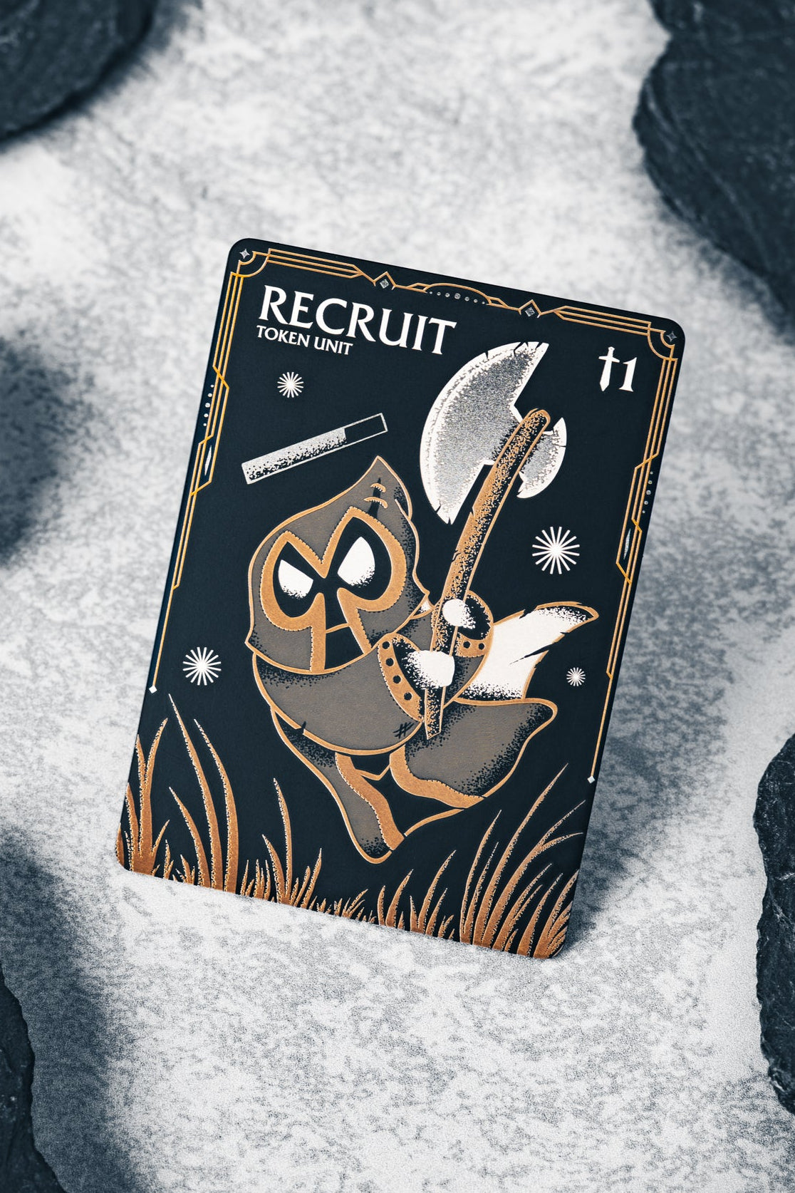 Stainless Steel Recruit Token - Metal Riftbound Tokens | Legendary Artifacts Stainless Steel Recruit Token - Metal Riftbound Tokens | Legendary Artifacts