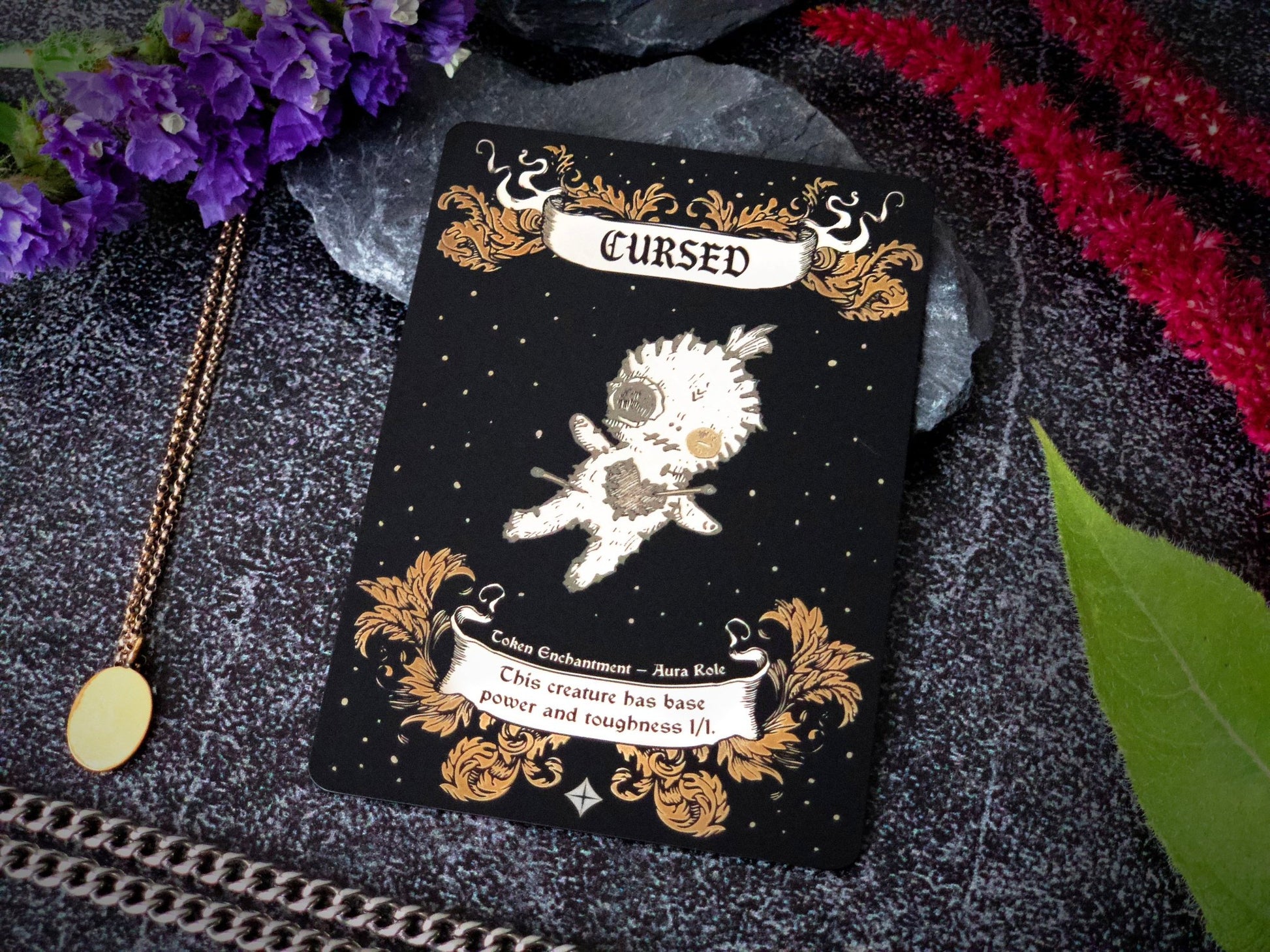 Engraved Steel Cursed Role Token - Legendary Artifacts