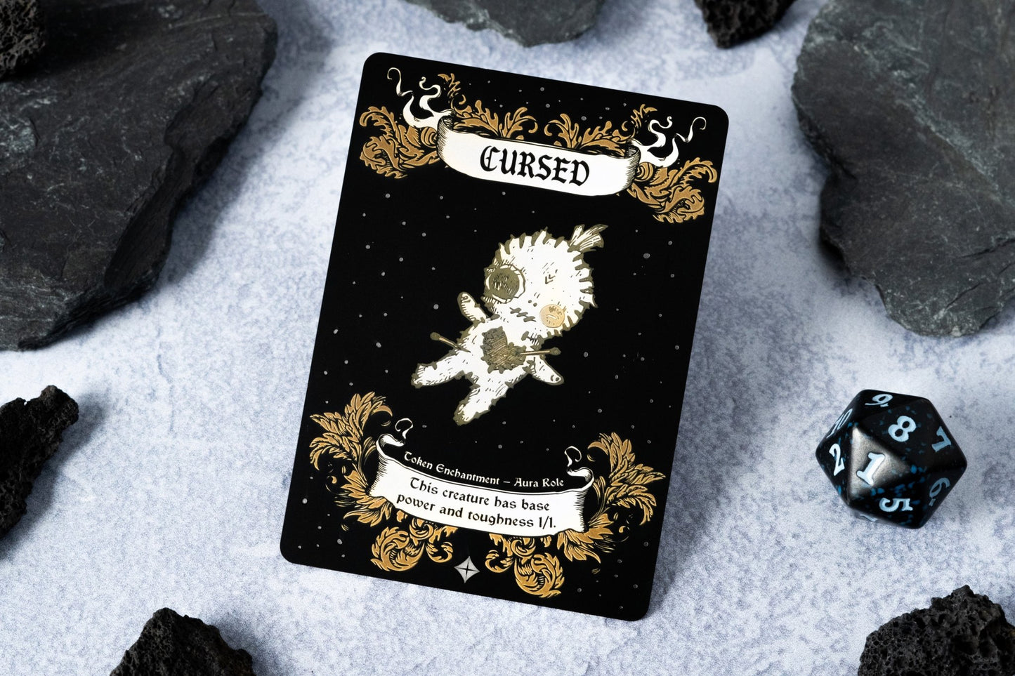 Engraved Steel Cursed Role Token - Legendary Artifacts