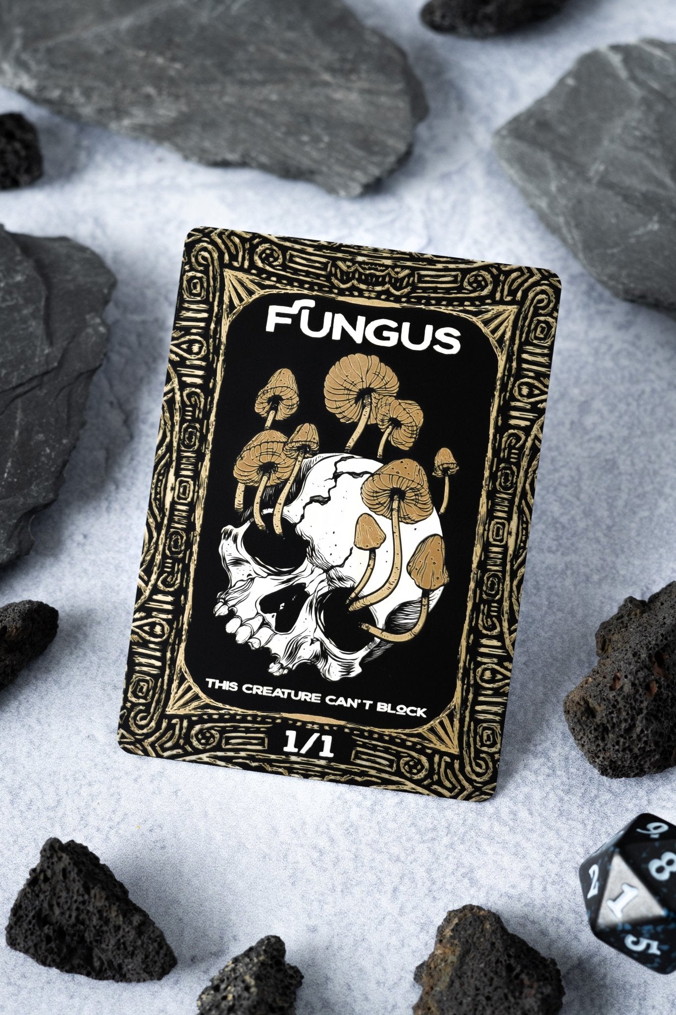 Stainless Steel Fungus Token - Metal MTG Tokens | Legendary Artifacts Stainless Steel Fungus Token - Metal MTG Tokens | Legendary Artifacts