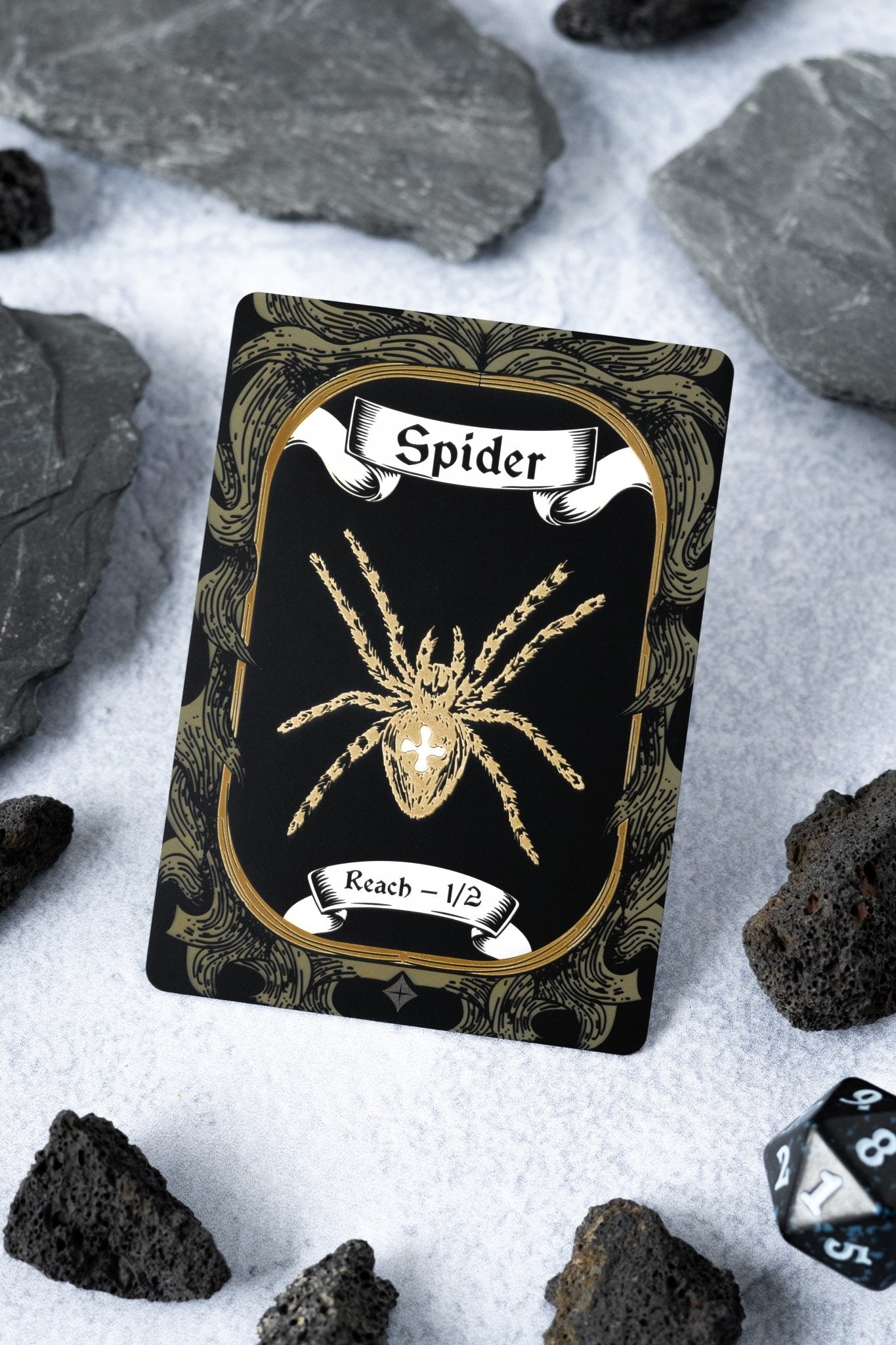 Engraved Steel Spider Token - Legendary Artifacts