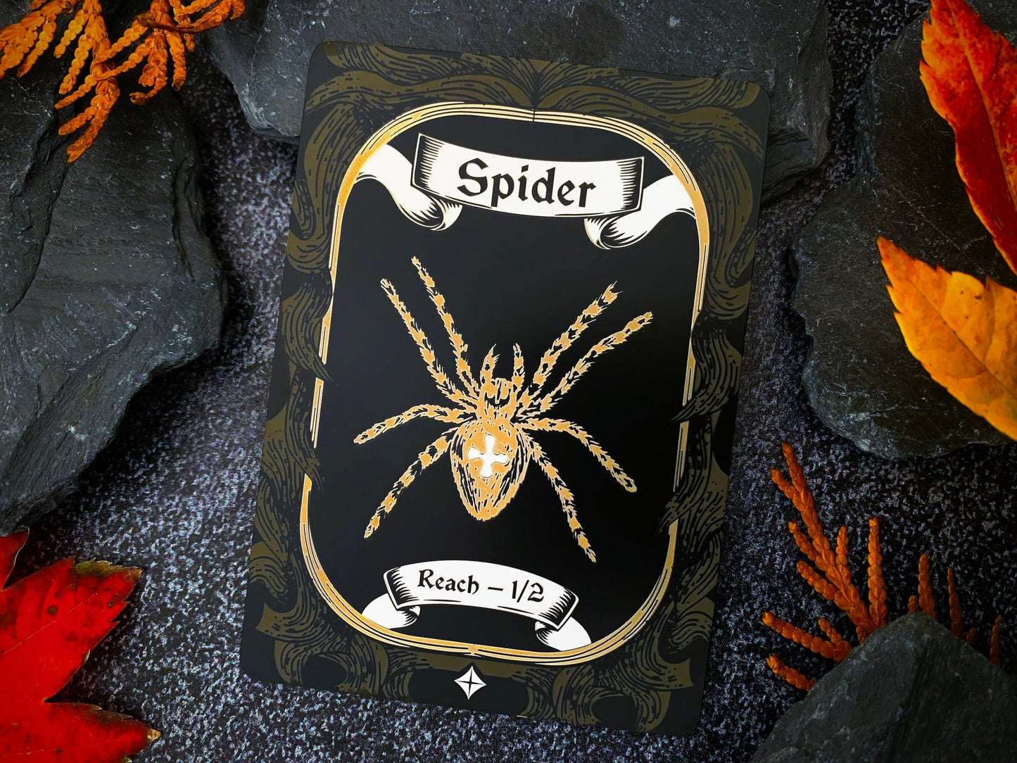 Engraved Steel Spider Token - Legendary Artifacts
