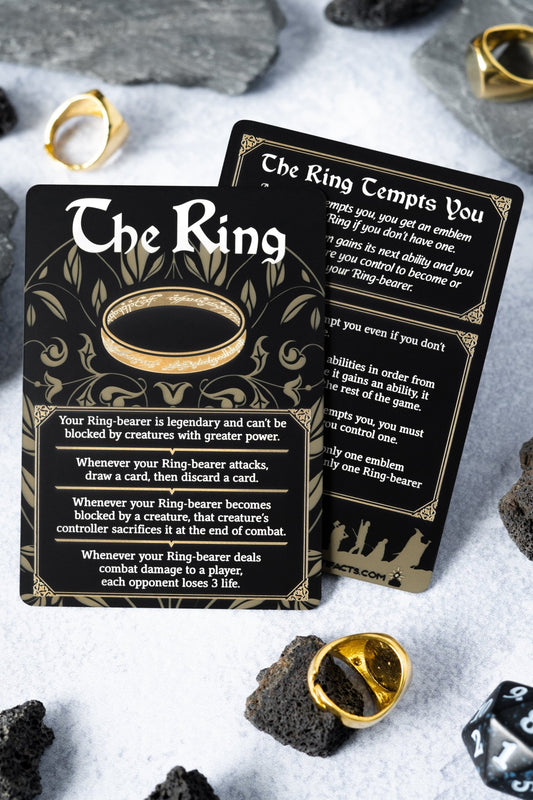 Engraved Steel The Ring Token, Double Sided - Legendary Artifacts