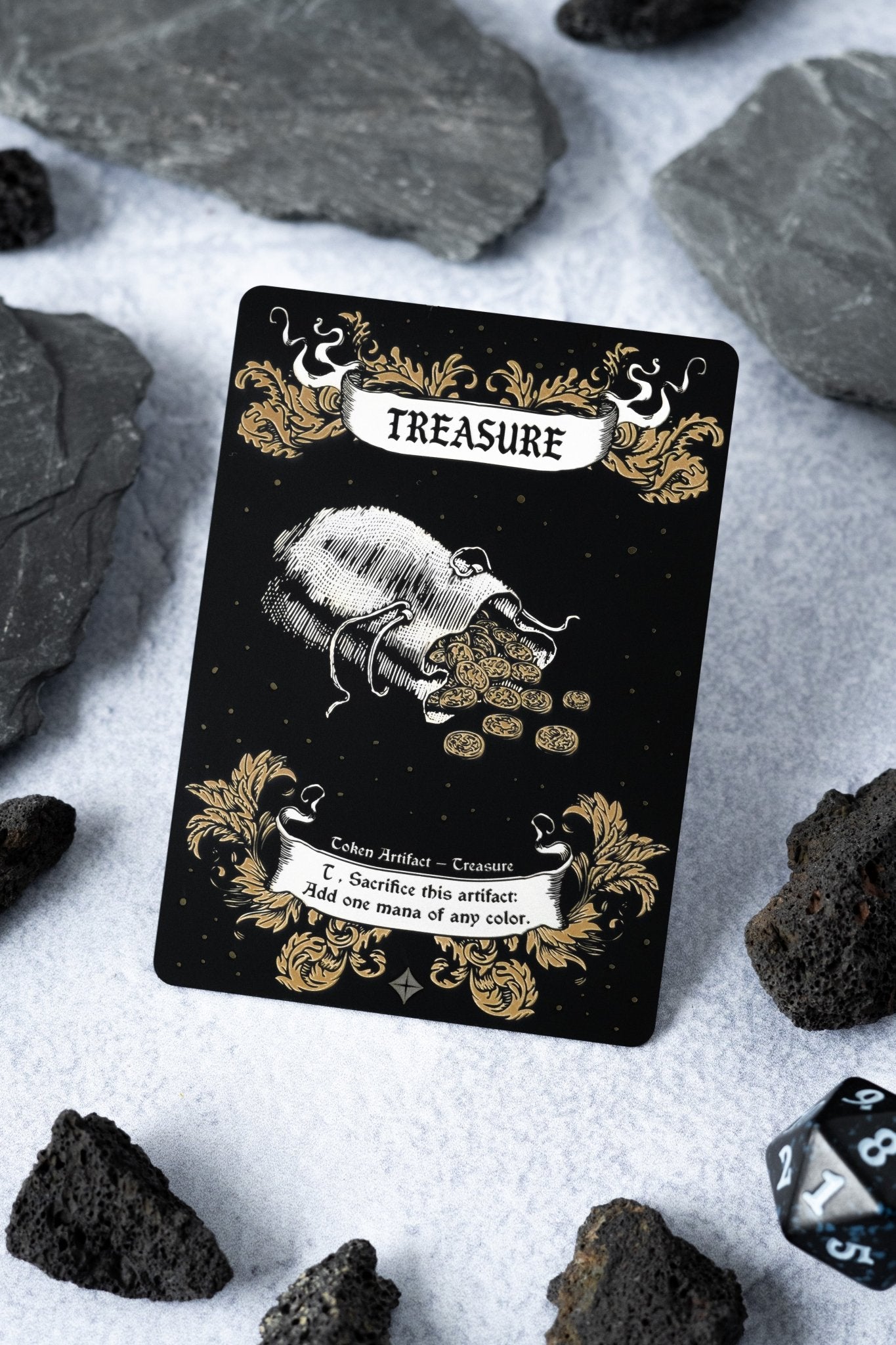Engraved Steel Treasure Token - Legendary Artifacts