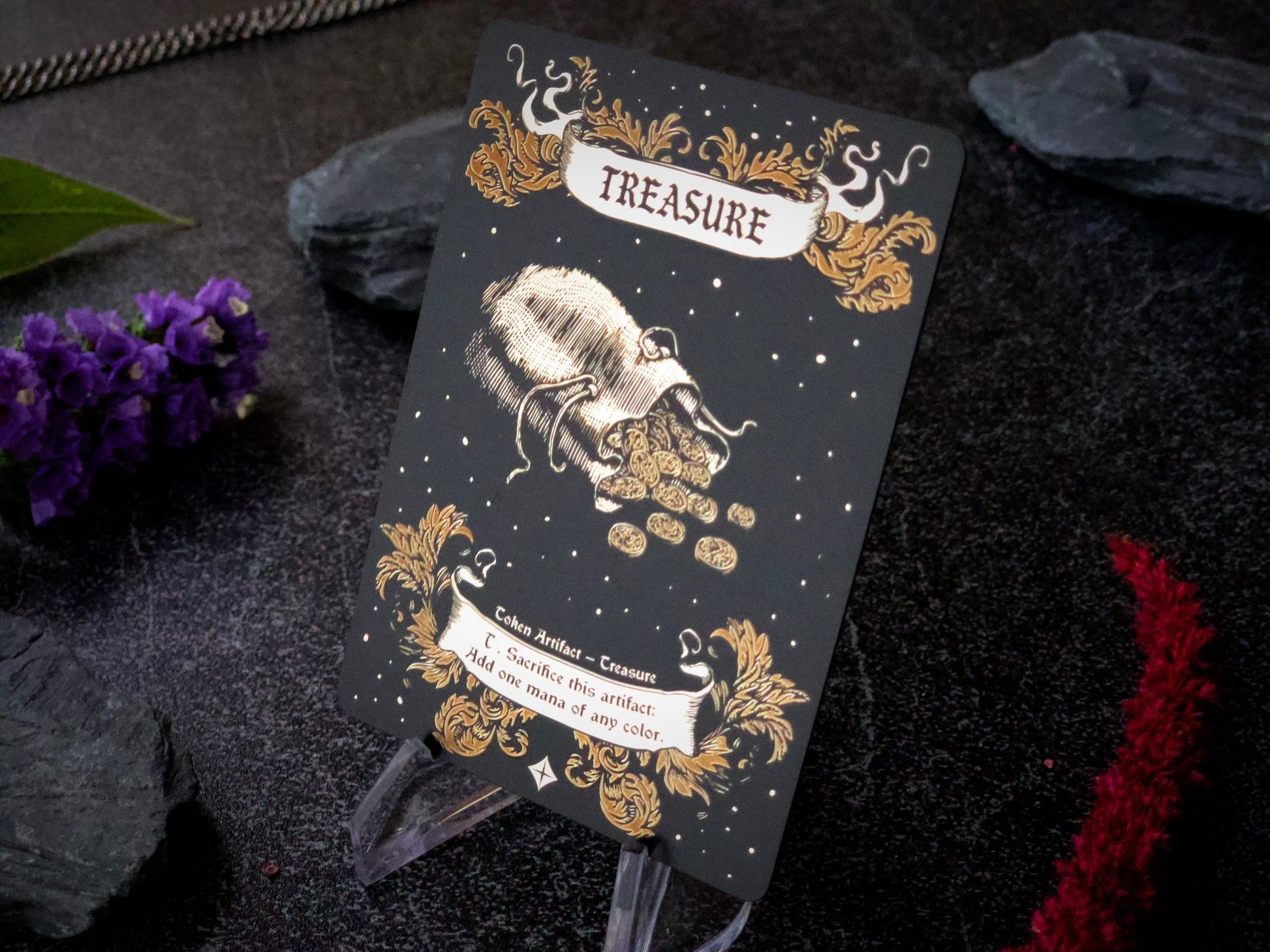 Engraved Steel Treasure Token - Legendary Artifacts