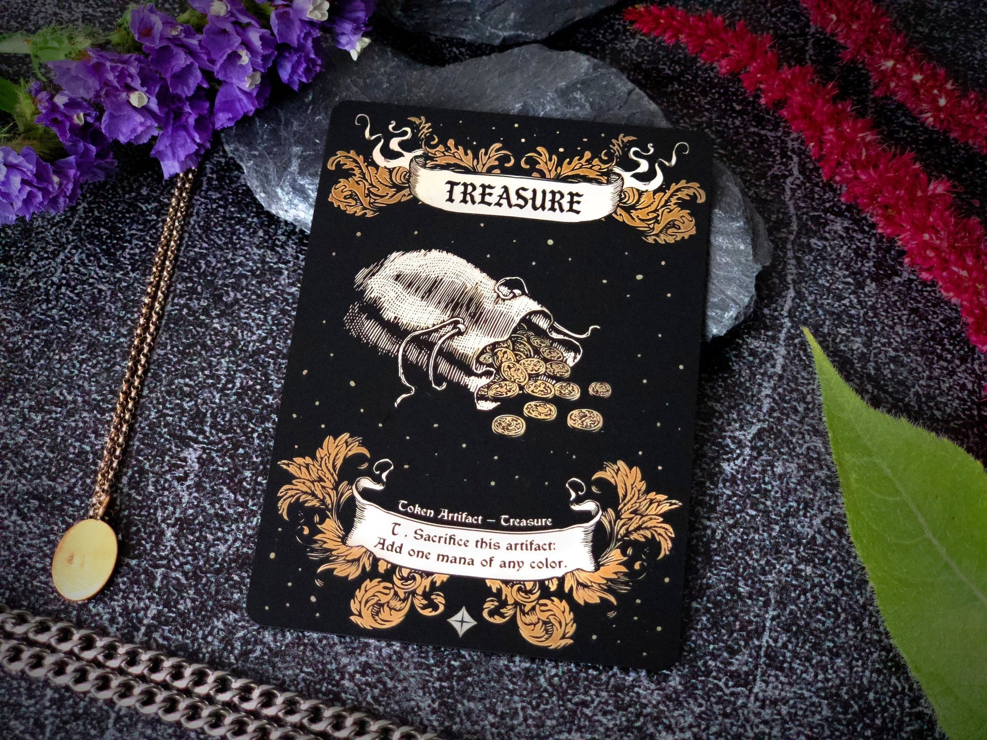 Engraved Steel Treasure Token - Legendary Artifacts