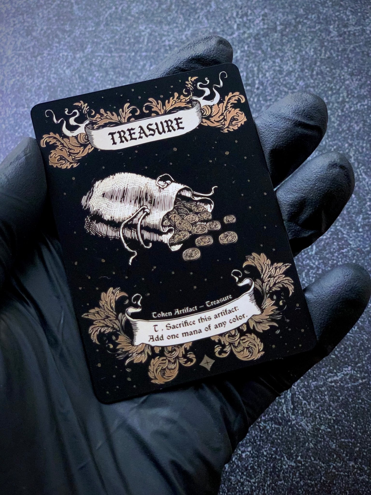 Engraved Steel Treasure Token - Legendary Artifacts