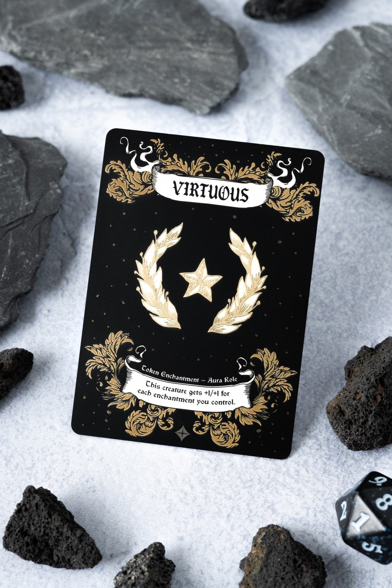 Engraved Steel Virtuous Role Token - Legendary Artifacts