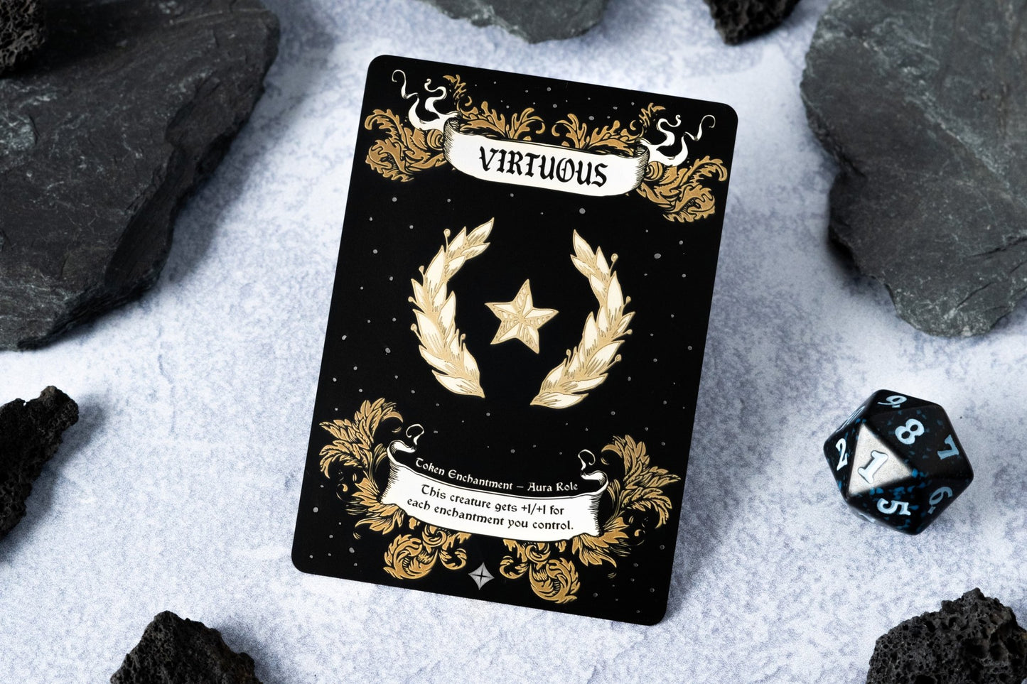 Engraved Steel Virtuous Role Token - Legendary Artifacts