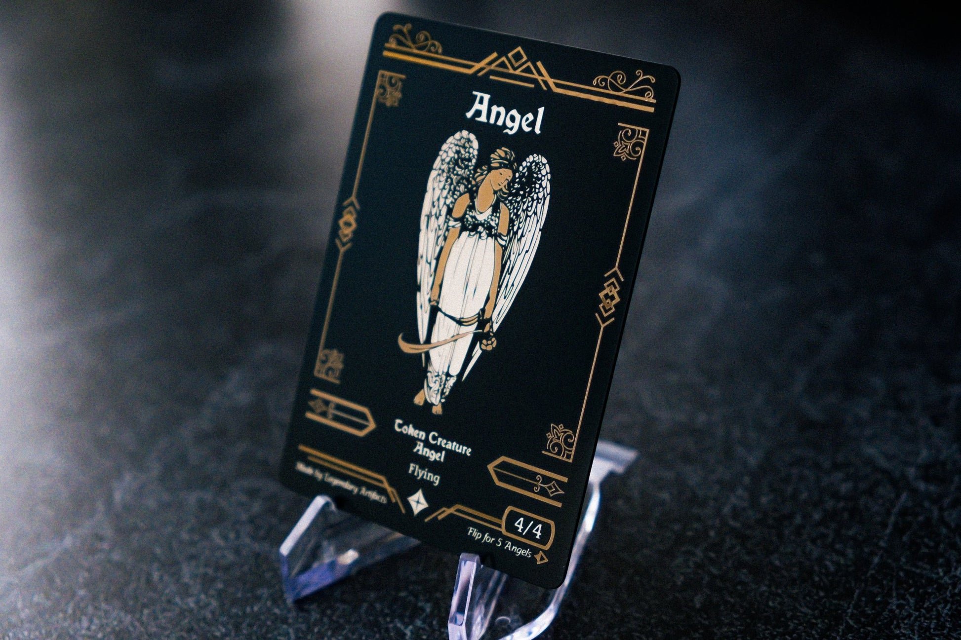 Stainless Steel Angel Token for Magic: The Gathering - Legendary Artifacts