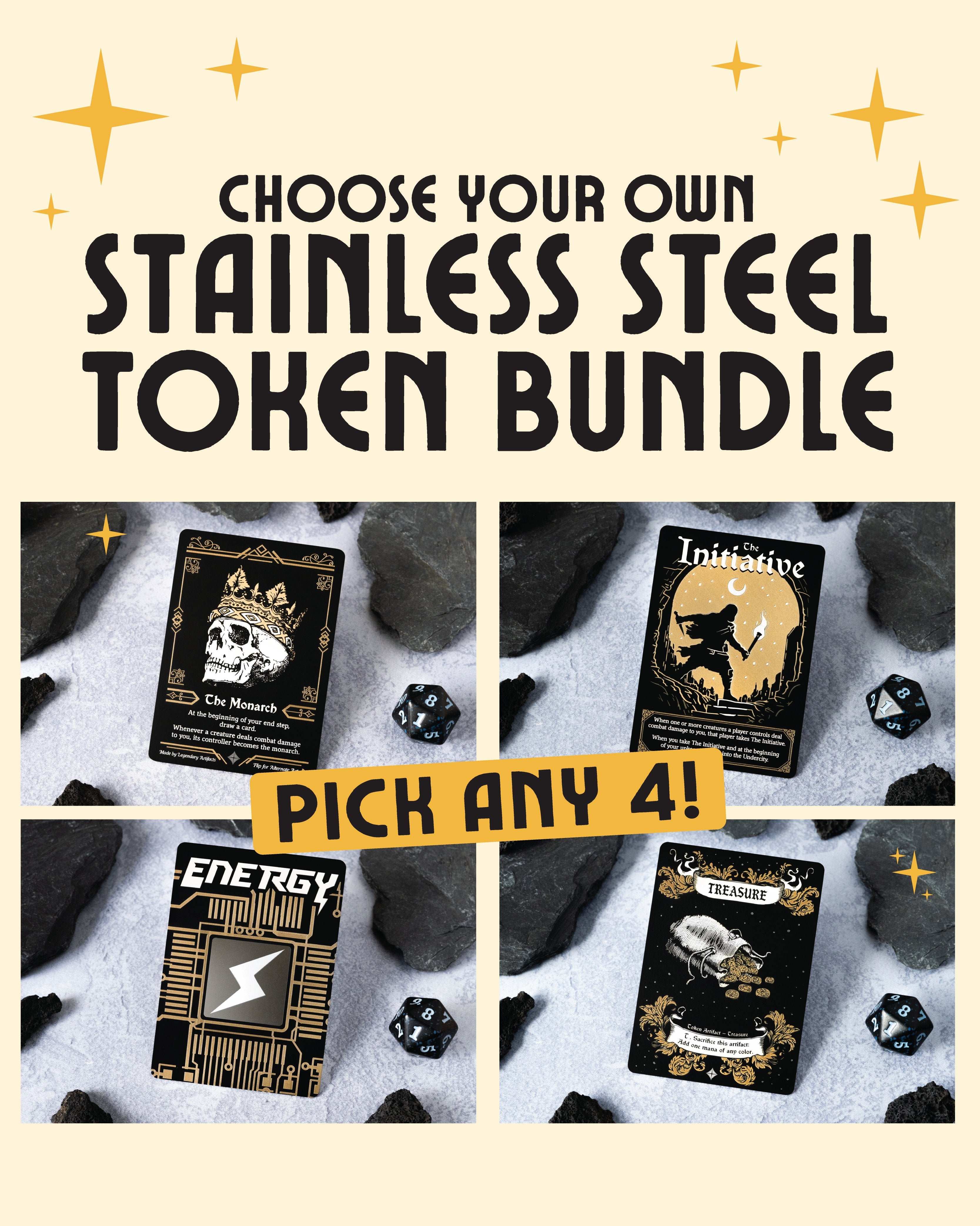 Token Bundles - Stainless Steel MTG Tokens | Legendary Artifacts