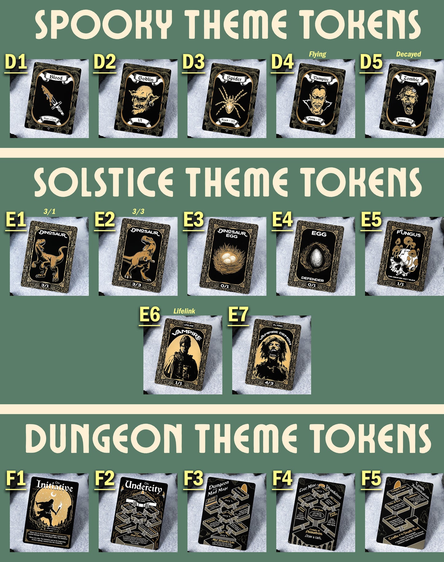 Choose your own Stainless Steel Token 4-Pack Bundle