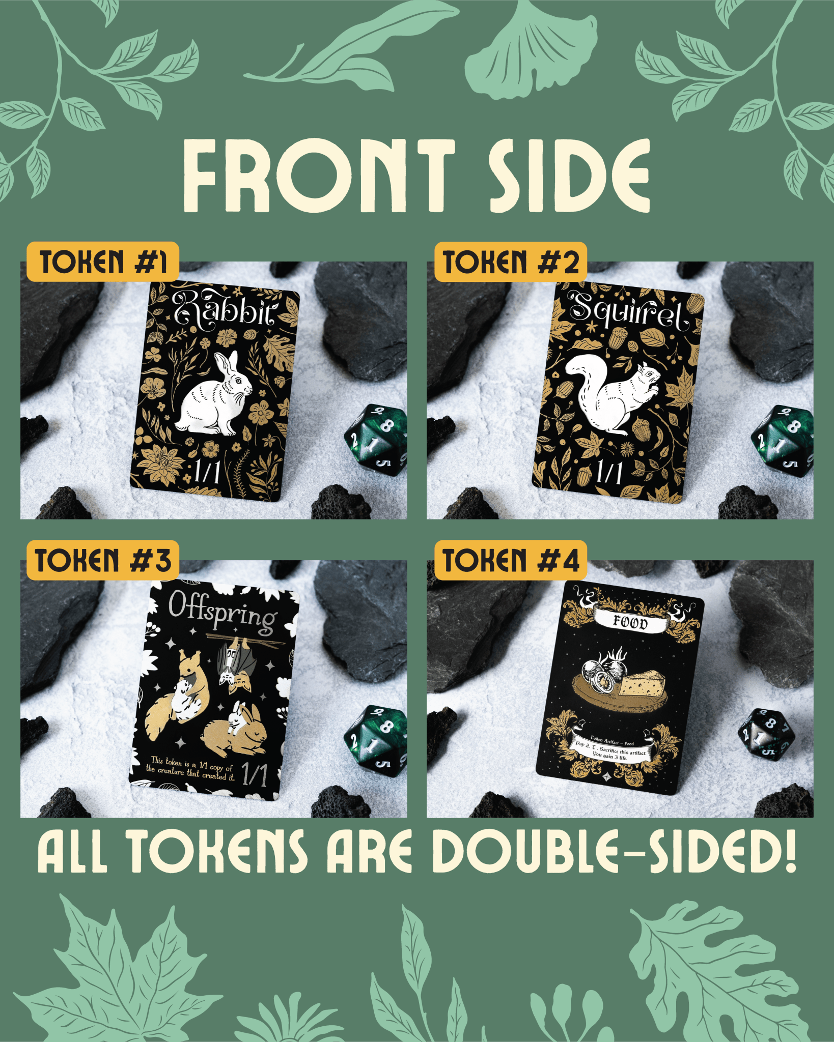 Bloom Draft Token Bundle — Rabbit, Otter, Squirrel, Bat, Offspring, Fish, Food, Treasure - Legendary Artifacts