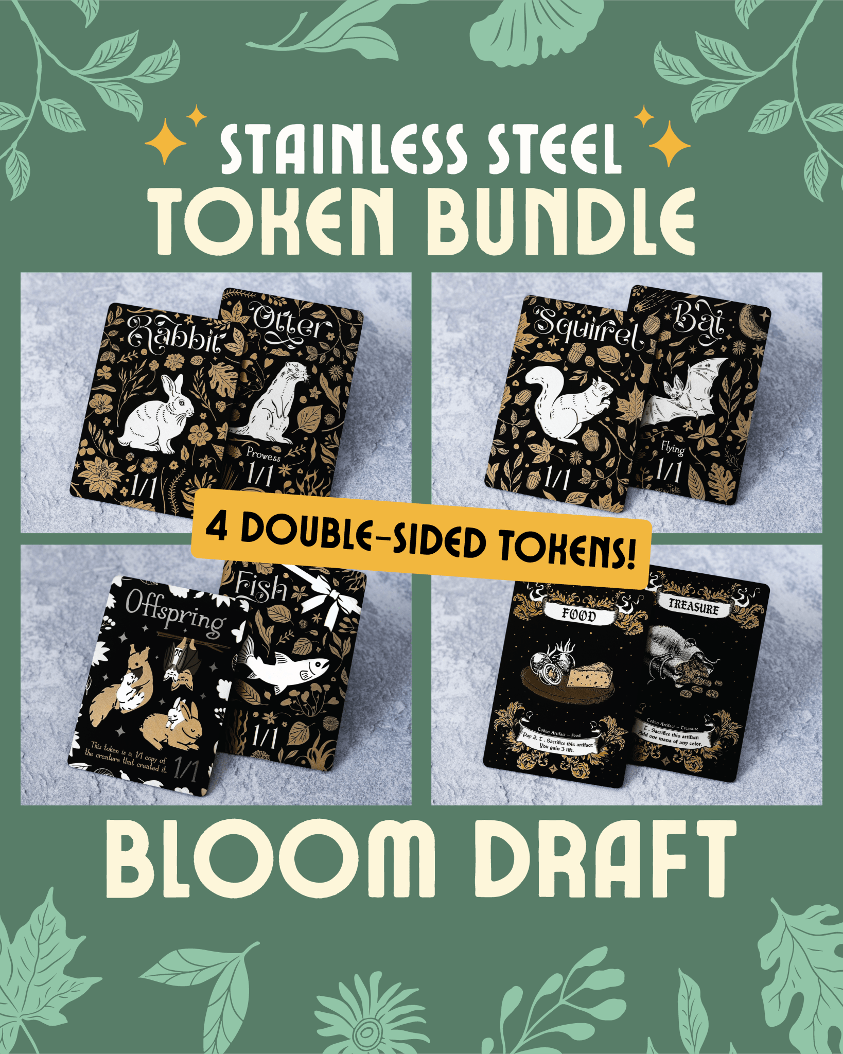 Legendary Artifacts | Stainless Steel MTG Tokens