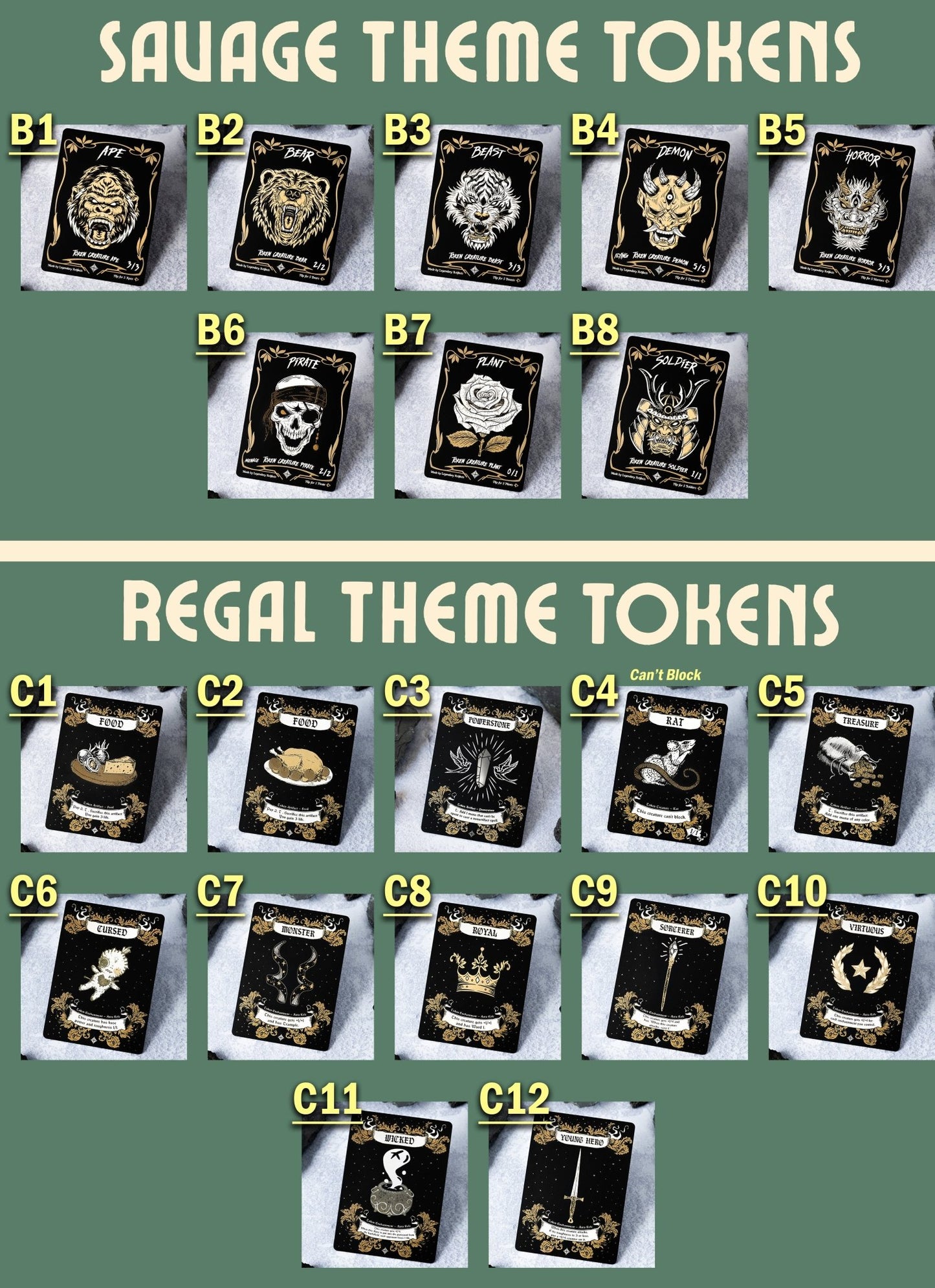 Build your own Double - Sided Stainless Steel Token - Legendary Artifacts