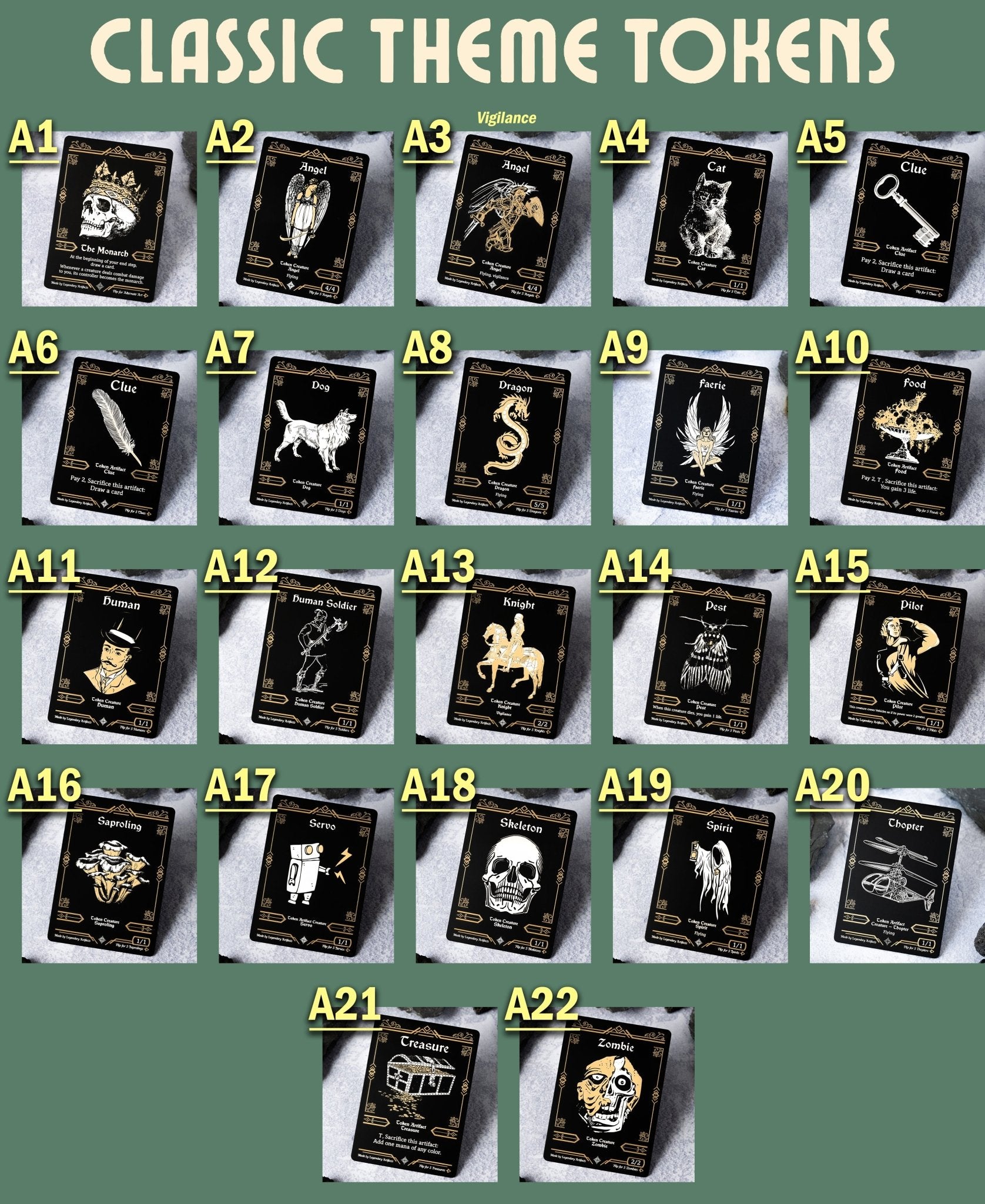 Choose your own Stainless Steel Token 4 - Pack Bundle - Legendary Artifacts