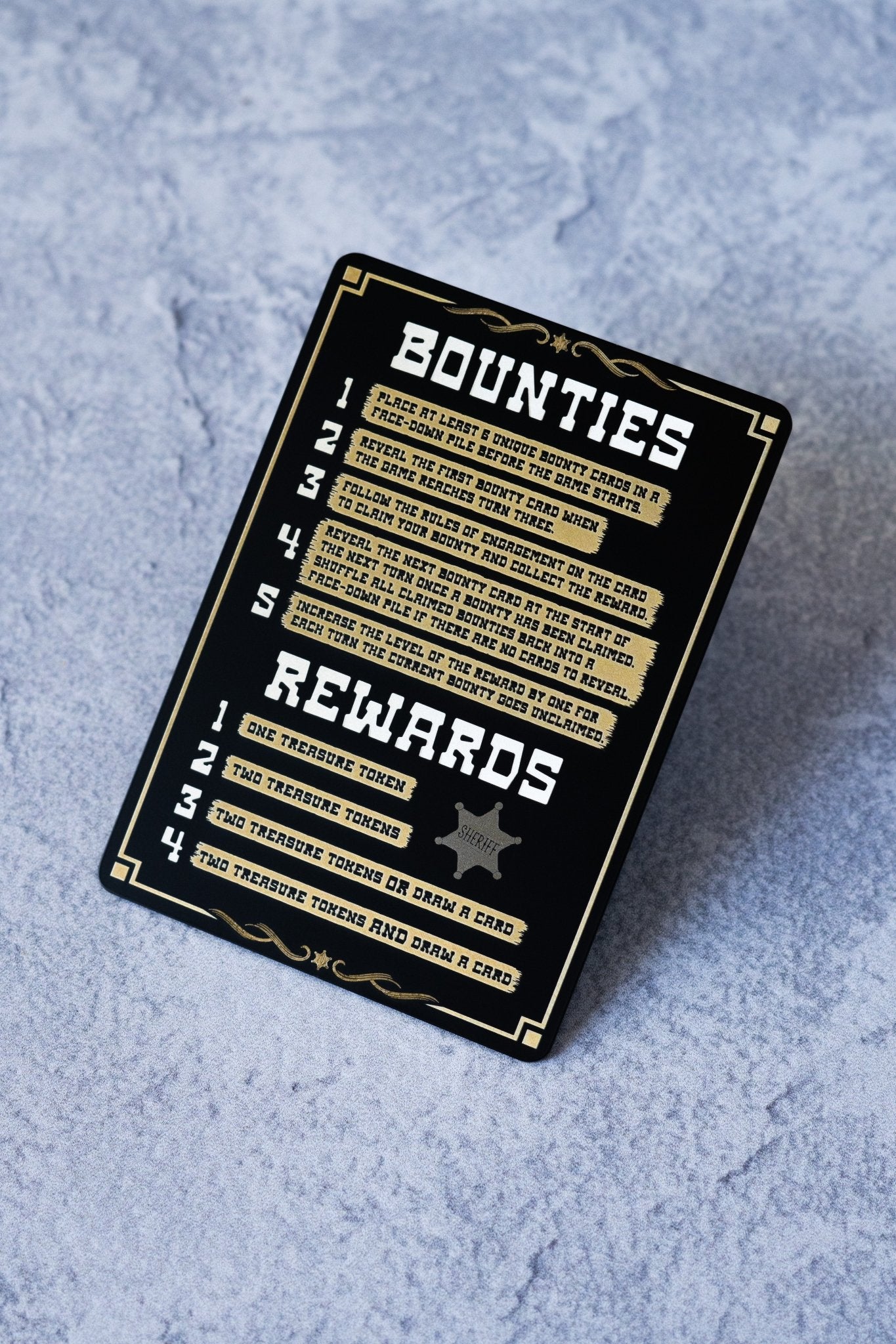 Engraved Steel Bounty Rules Token - Legendary Artifacts