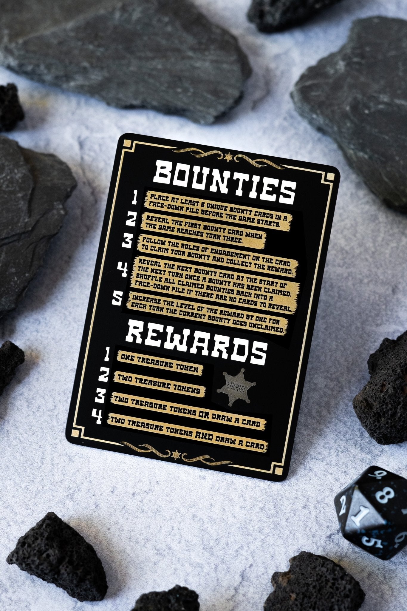 Engraved Steel Bounty Rules Token - Legendary Artifacts