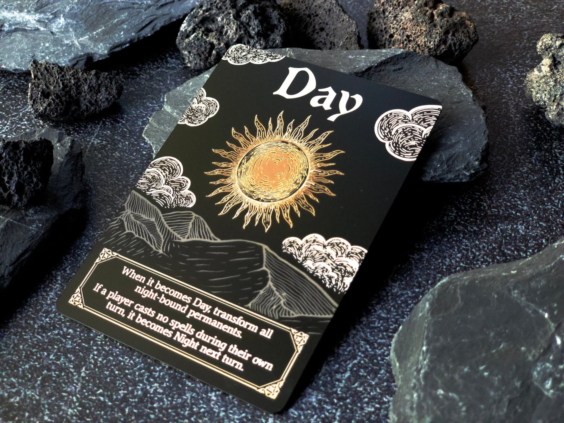 Stainless Steel Day / Night Token - Metal MTG Tokens | Legendary Artifacts Stainless Steel Day / Night Token - Metal MTG Tokens | Legendary Artifacts
