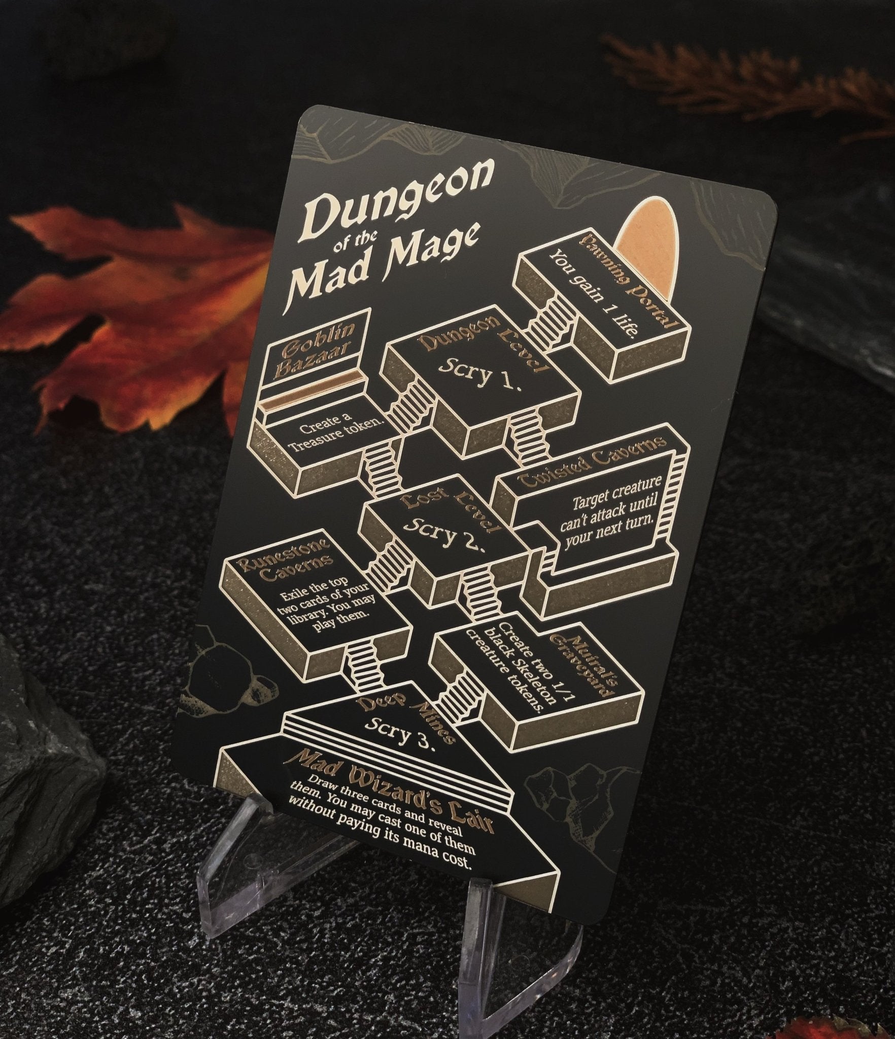 Mage Ripper Token Stainless Steel Dungeon of the Mad Mage Token - Metal MTG Tokens ...