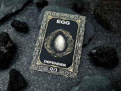 Engraved Steel Egg Token - Legendary Artifacts