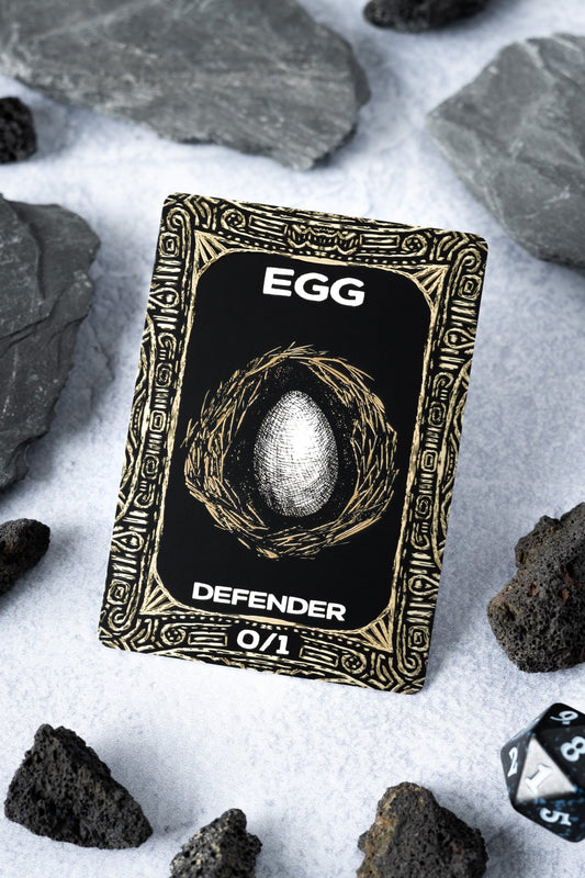 Engraved Steel Egg Token - Legendary Artifacts