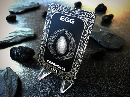 Engraved Steel Egg Token - Legendary Artifacts