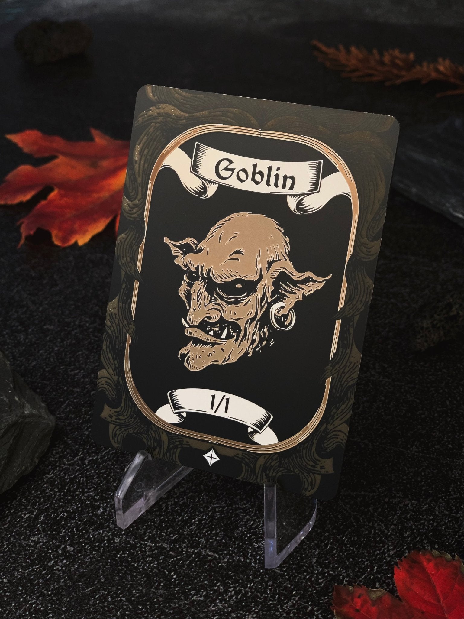 Stainless Steel Goblin Token - Metal MTG Tokens | Legendary Artifacts Stainless Steel Goblin Token - Metal MTG Tokens | Legendary Artifacts