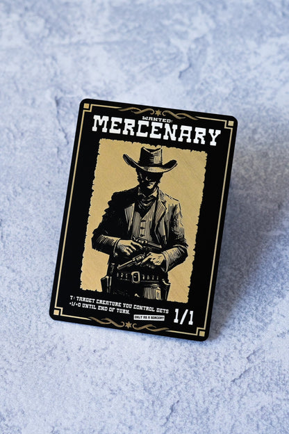 Engraved Steel Mercenary Token - Legendary Artifacts