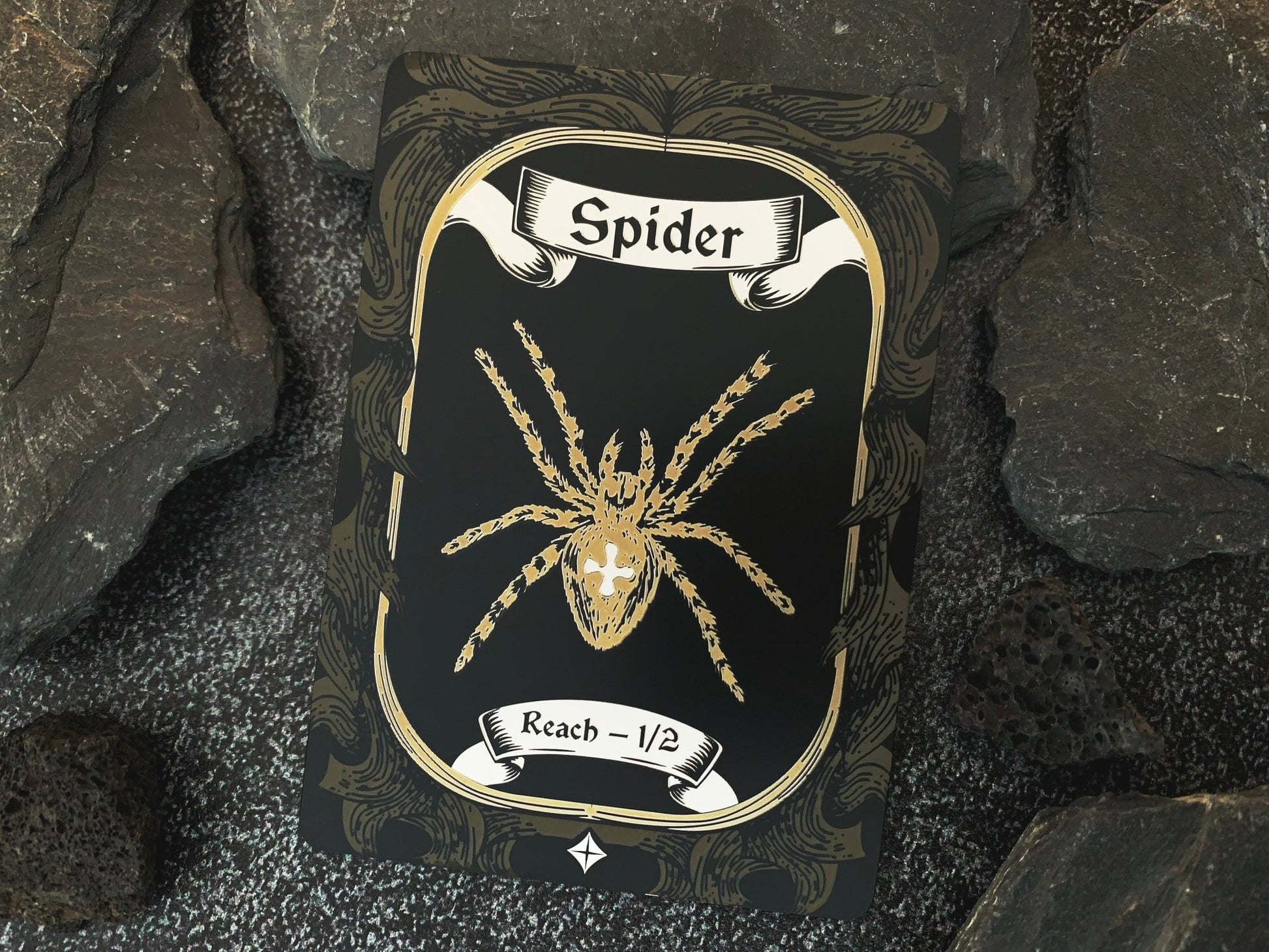 Engraved Steel Spider Token - Legendary Artifacts
