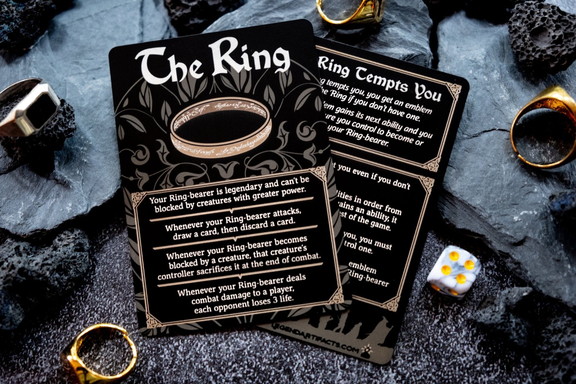 Stainless Steel The Ring Token - Metal MTG Tokens | Legendary Artifacts Stainless Steel The Ring Token - Metal MTG Tokens | Legendary Artifacts