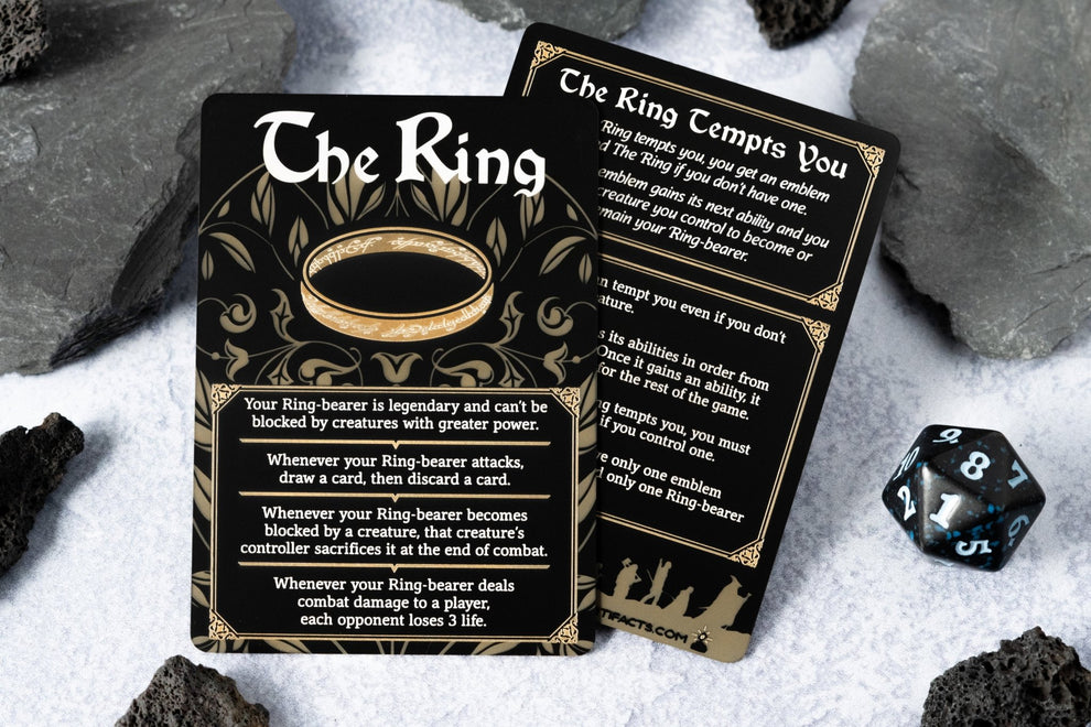 Token Ringe Stainless Steel The Ring Token - Metal MTG Tokens | Legendary Artifacts