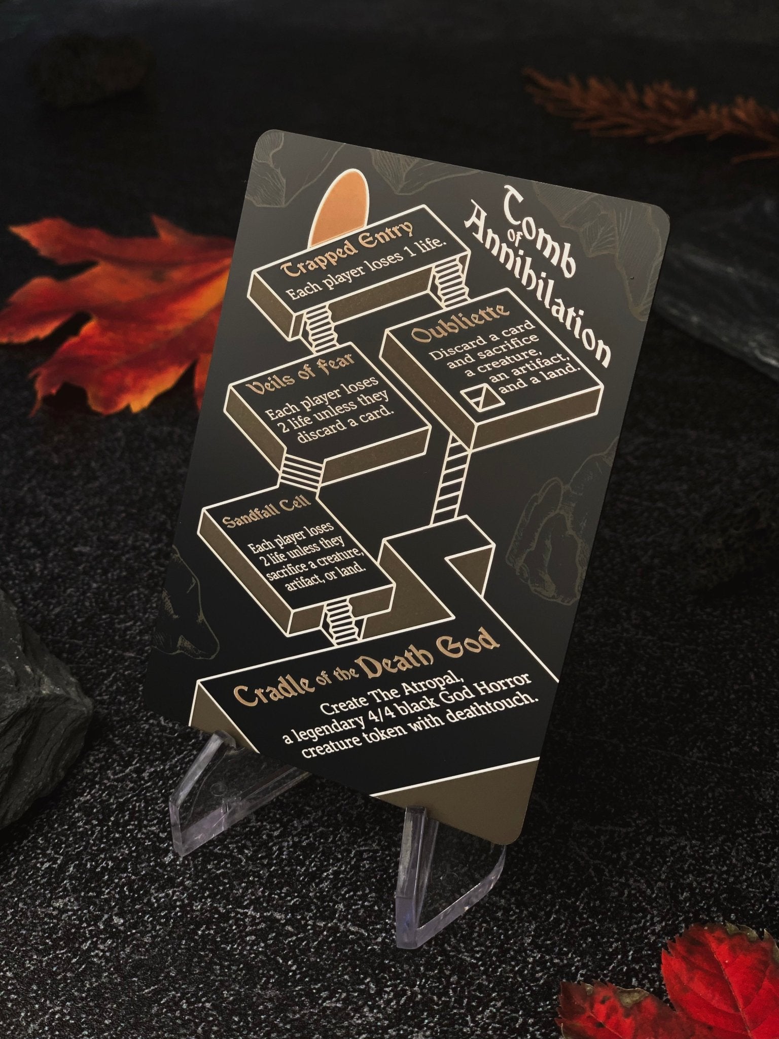 tomb of annihilation mtg card Stainless Steel Tomb of Annihilation Token - Metal MTG Tokens