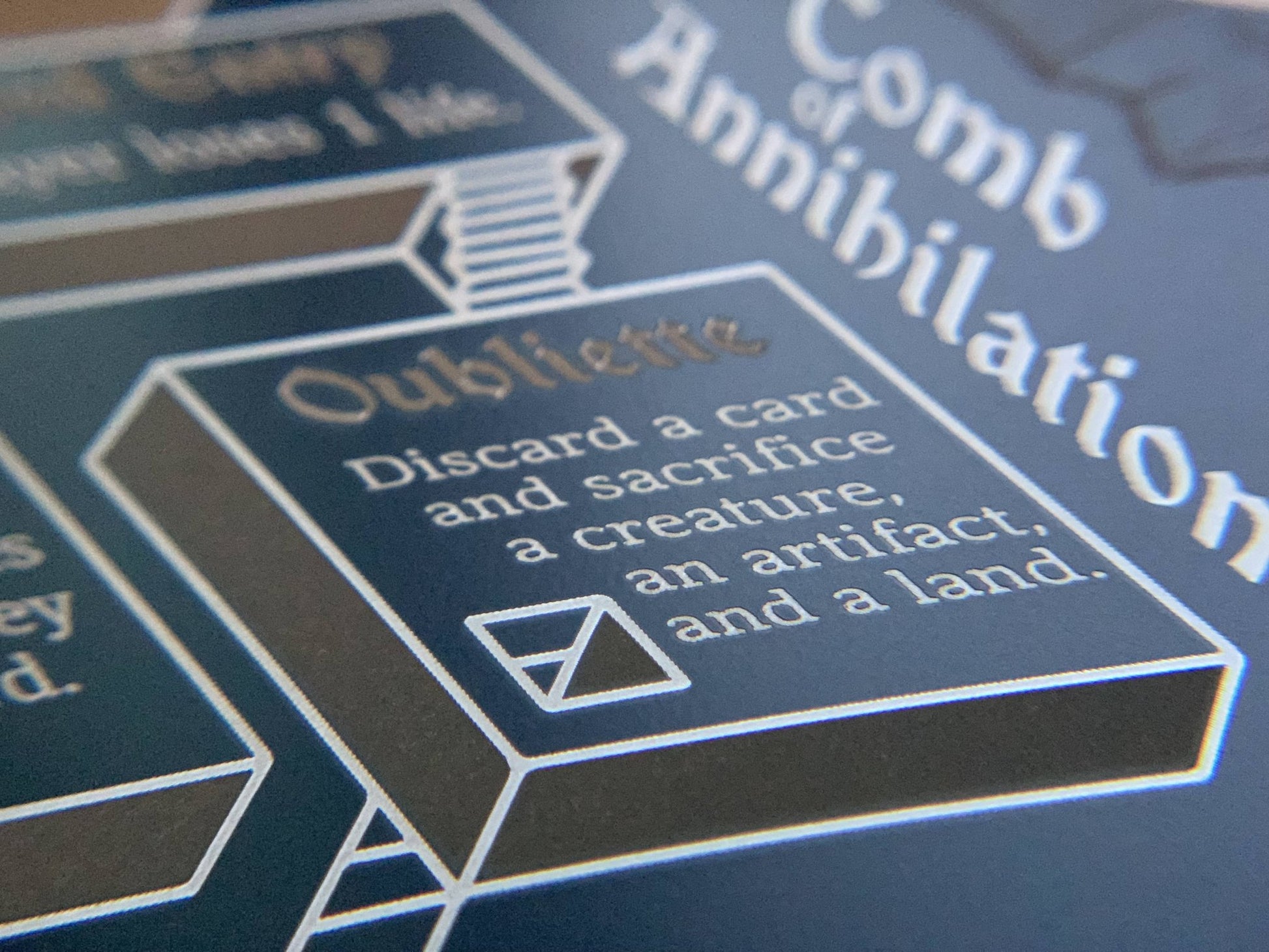 tomb of annihilation mtg card Stainless Steel Tomb of Annihilation Token - Metal MTG Tokens