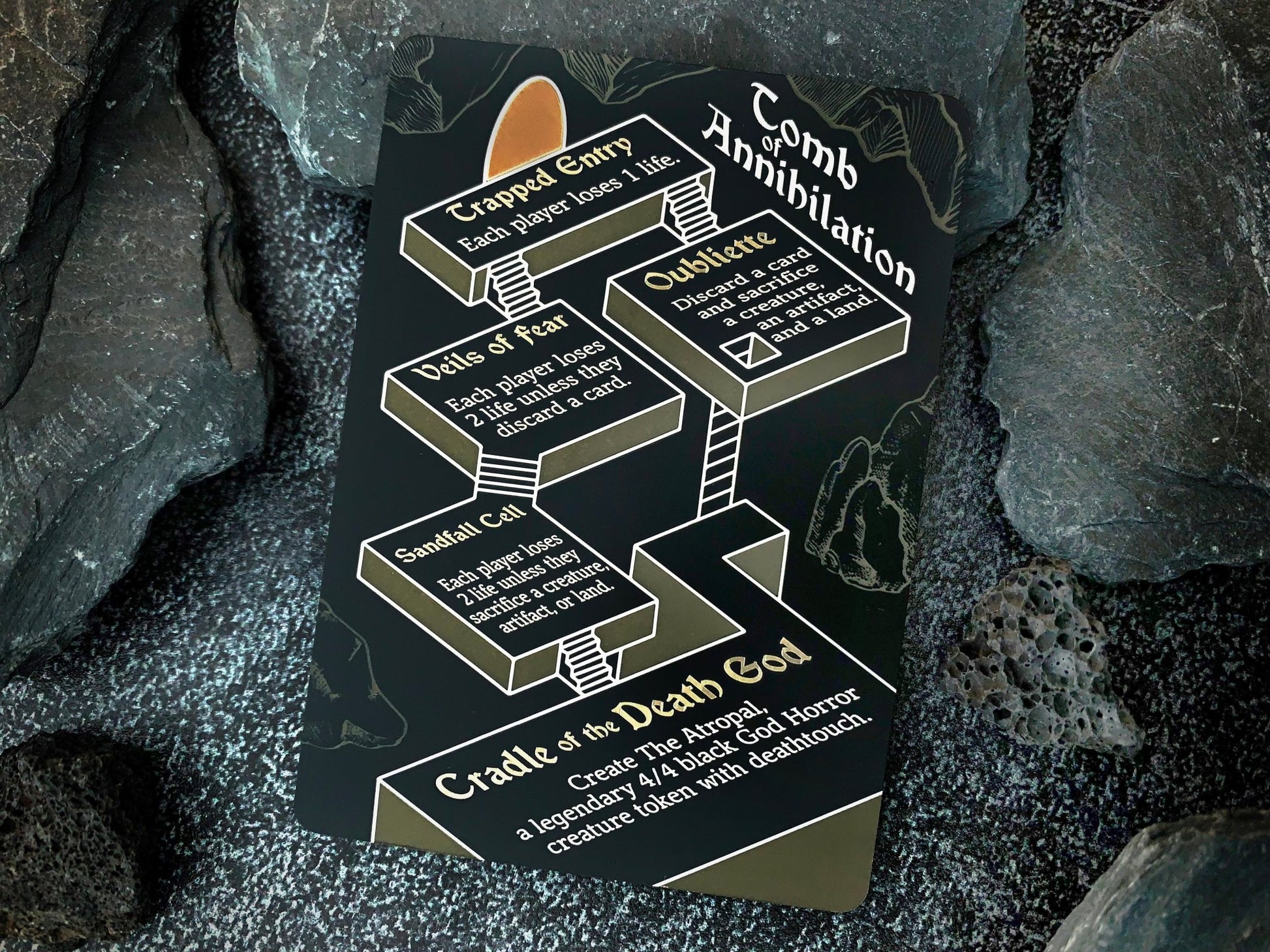 tomb of annihilation mtg card Stainless Steel Tomb of Annihilation Token - Metal MTG Tokens