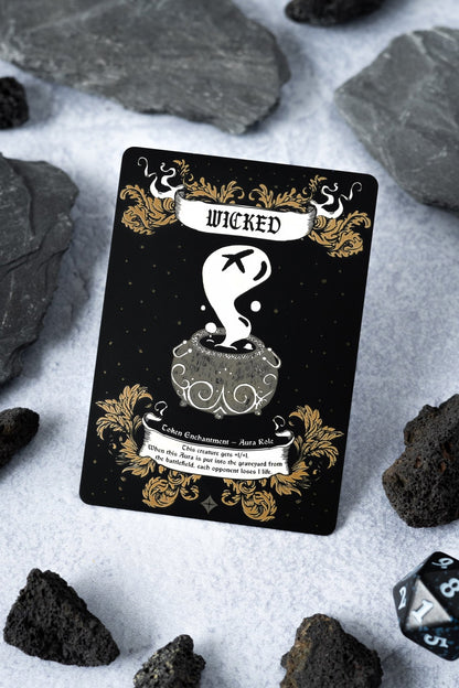 mtg wicked role cards Stainless Steel Wicked Role Token
