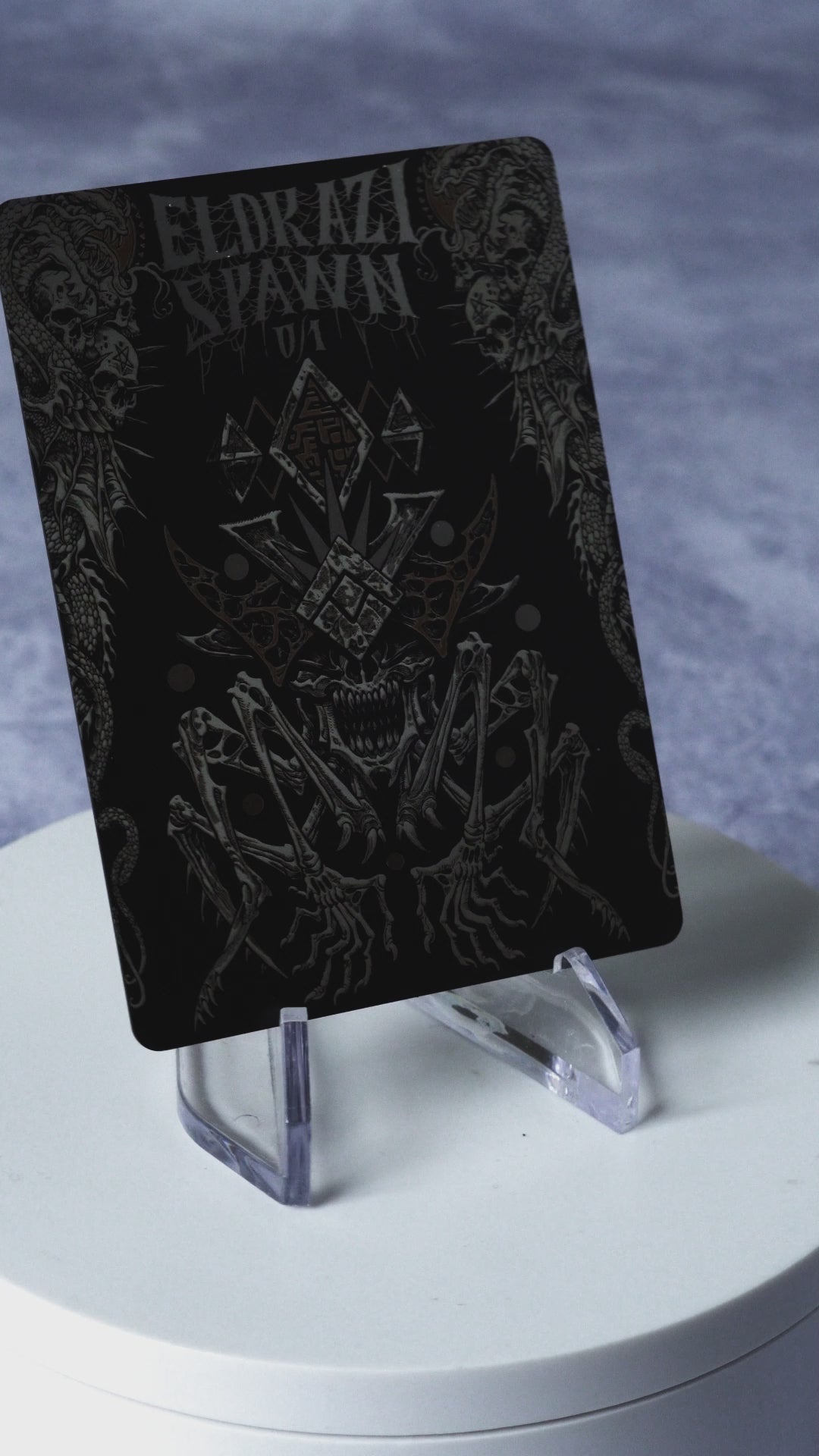 Stainless Steel Eldrazi Spawn Token - Metal MTG Tokens | Legendary