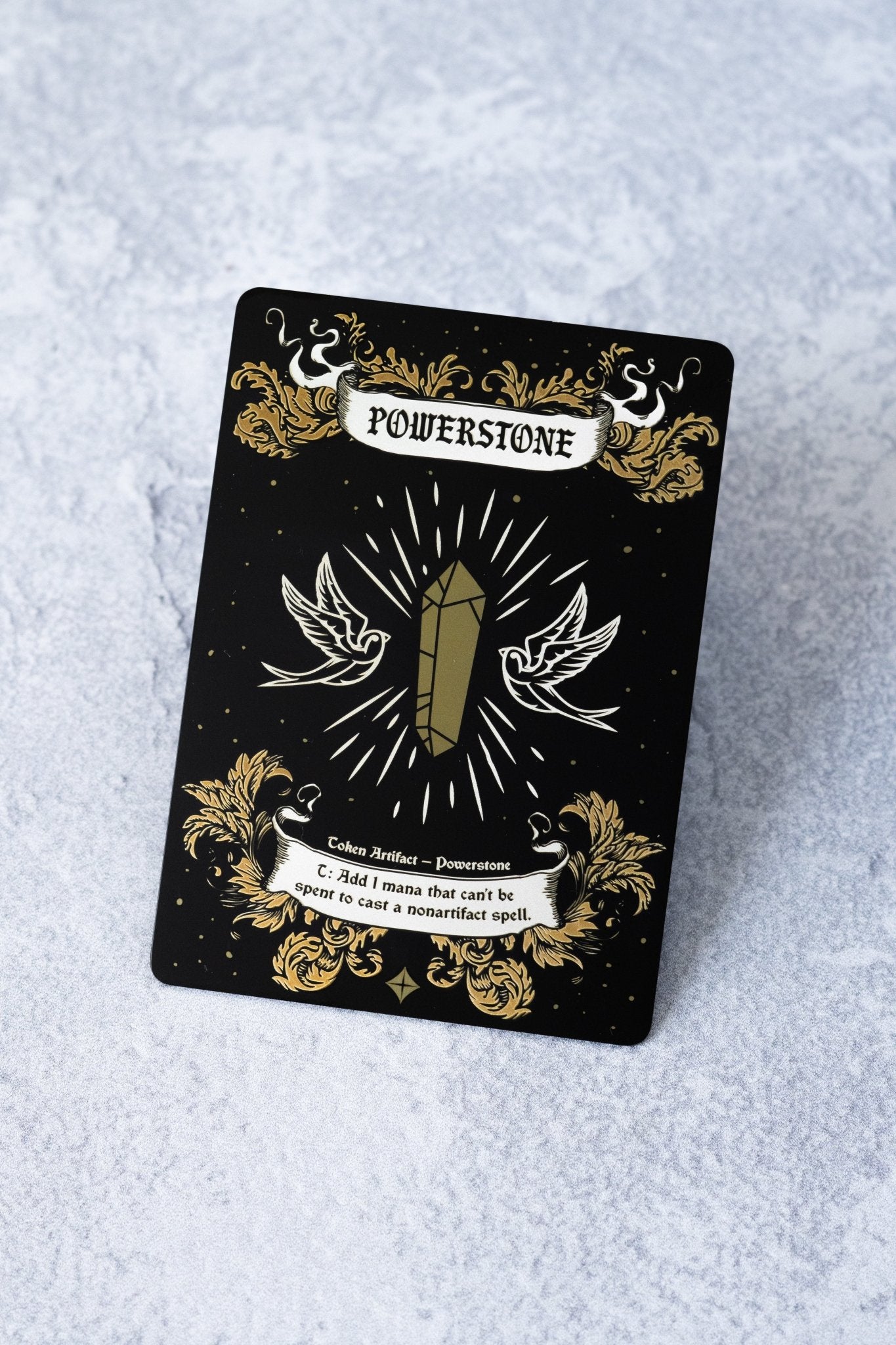 powerstone cards mtg Stainless Steel Powerstone Token - Metal MTG Tokens
