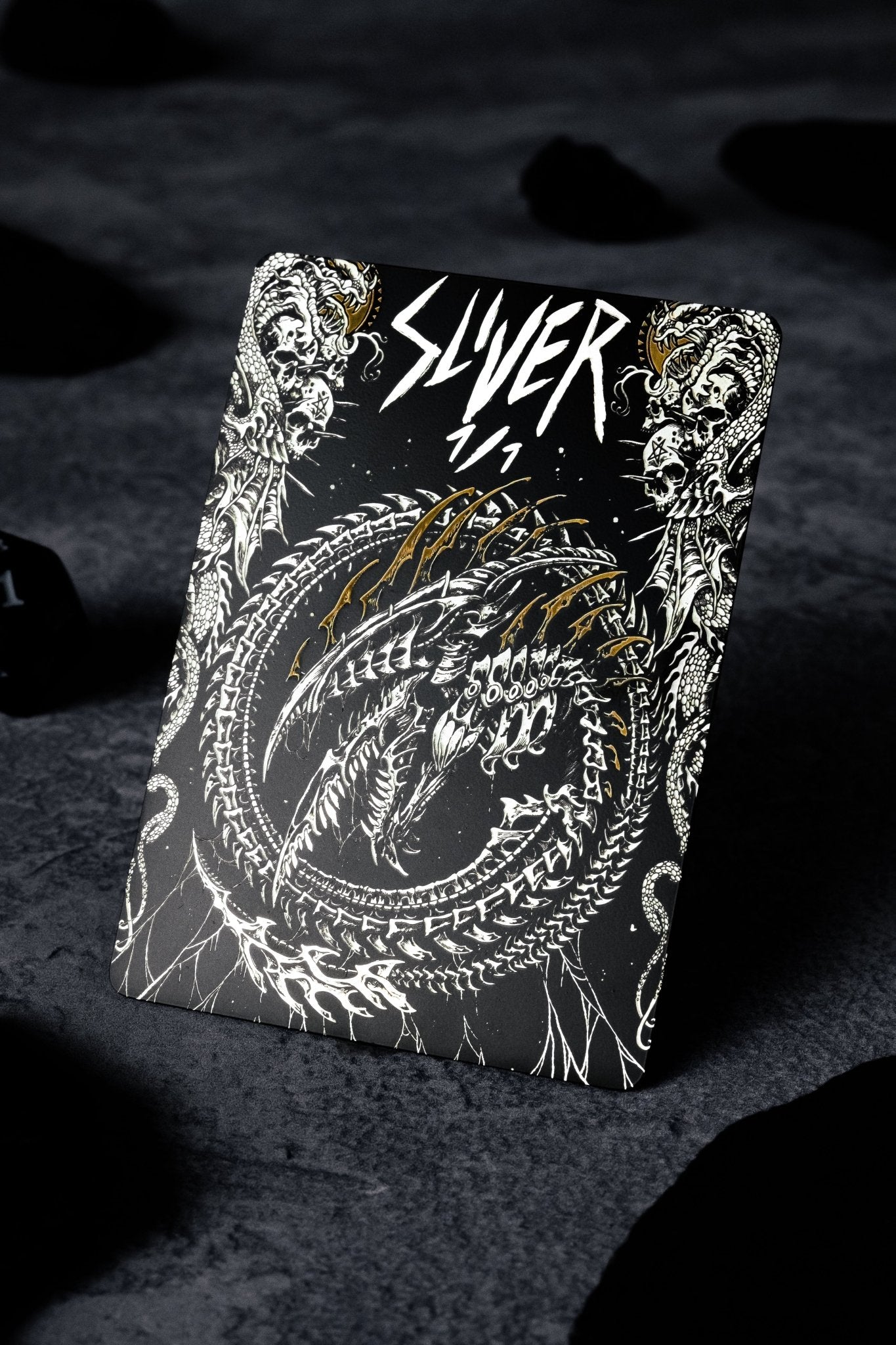 Stainless Steel Sliver Token - Metal MTG Tokens | Legendary Artifacts