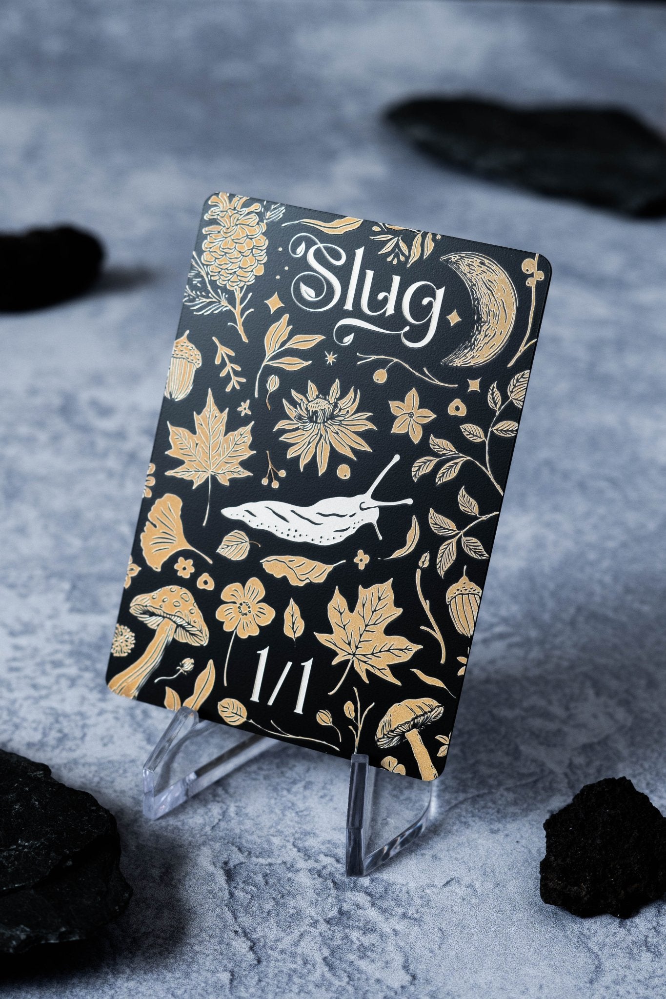 Stainless Steel Slug Token - Metal MTG Tokens | Legendary Artifacts Stainless Steel Slug Token - Metal MTG Tokens | Legendary Artifacts