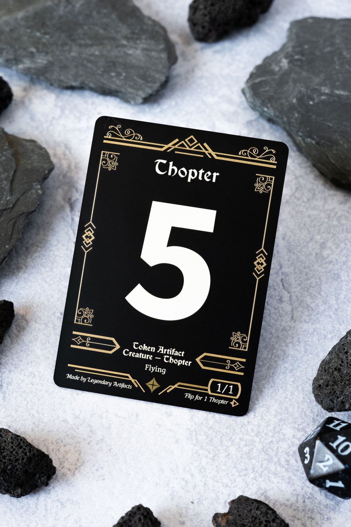 Stainless Steel Thopter Token - Metal MTG Tokens | Legendary Artifacts