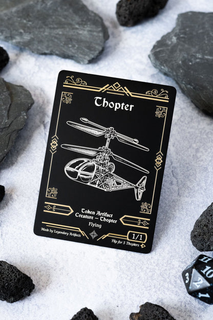 Stainless Steel Thopter Token - Legendary Artifacts